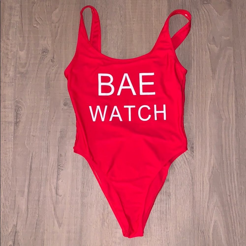 Bae Watch One Piece Bathing Suit